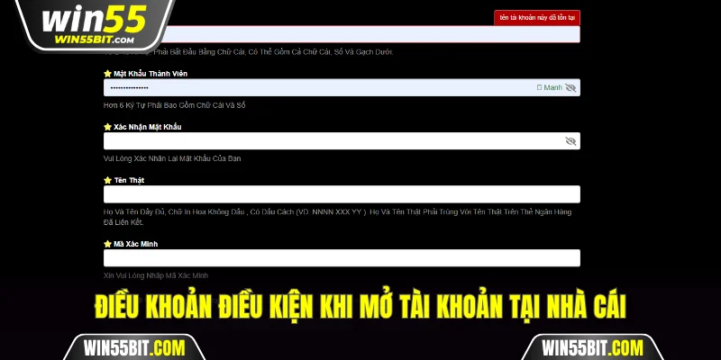 Điều khoản điều kiện cần thiết khi mở tài khoản tại nhà cái
